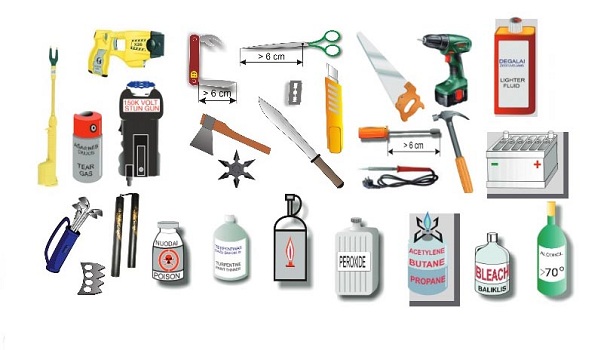 hàng hóa bị cấm gửi