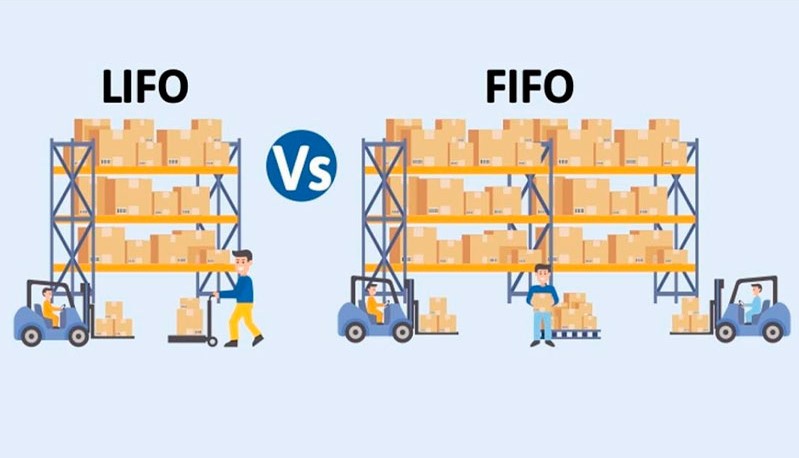 Nguyên tắc sắp xếp hàng hóa phổ biến là LIFO và FIFO